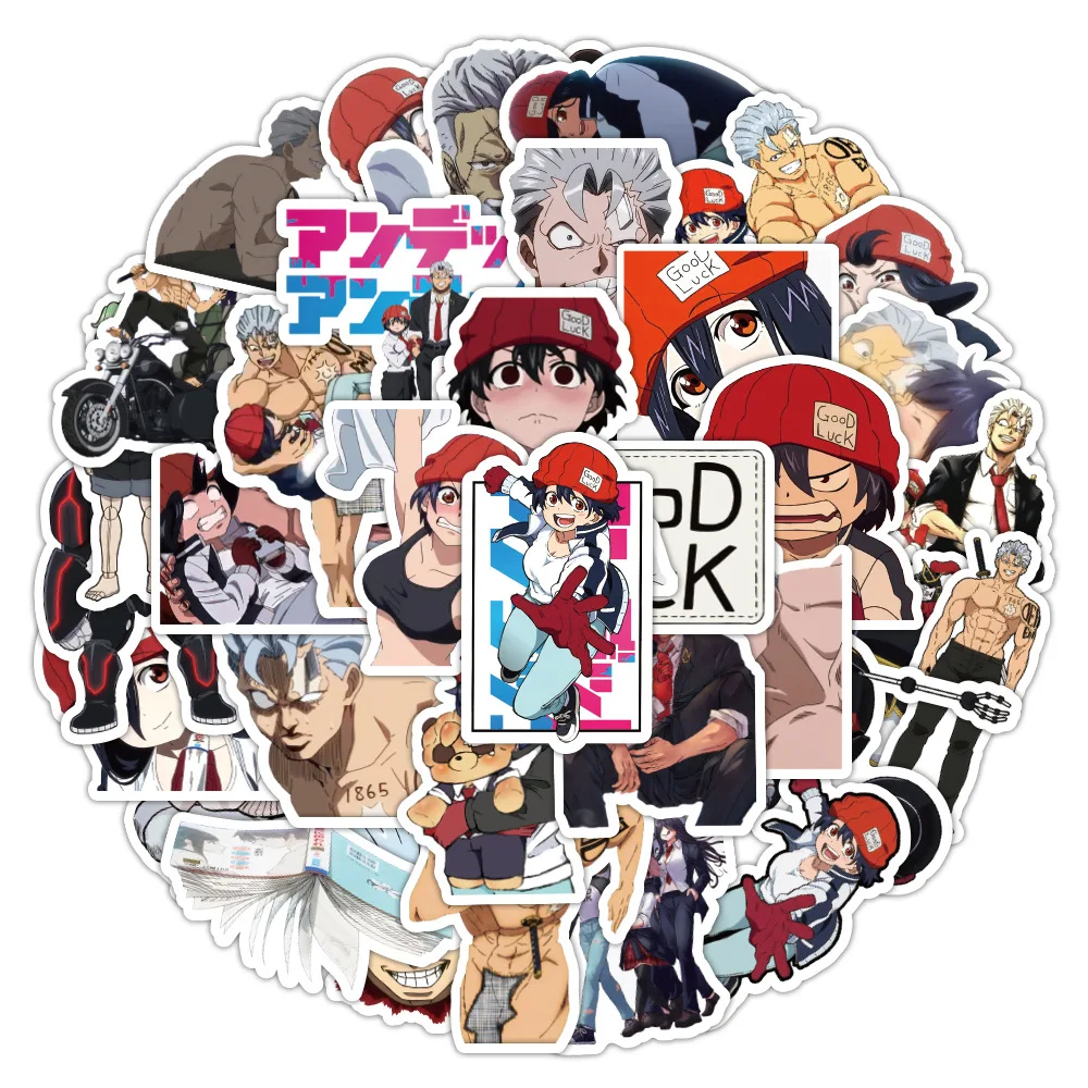 

Cartoon Anime Undead Unluck Stickers For Car Laptop Phone Stationery Decor Vinyl Decals Waterproof Graffiti Sticker Toys Gifts