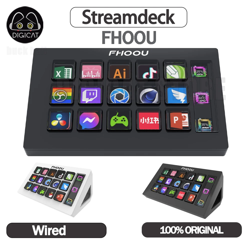 Amazon | FIFINE Stream Controller 15キー配列 ストリーム