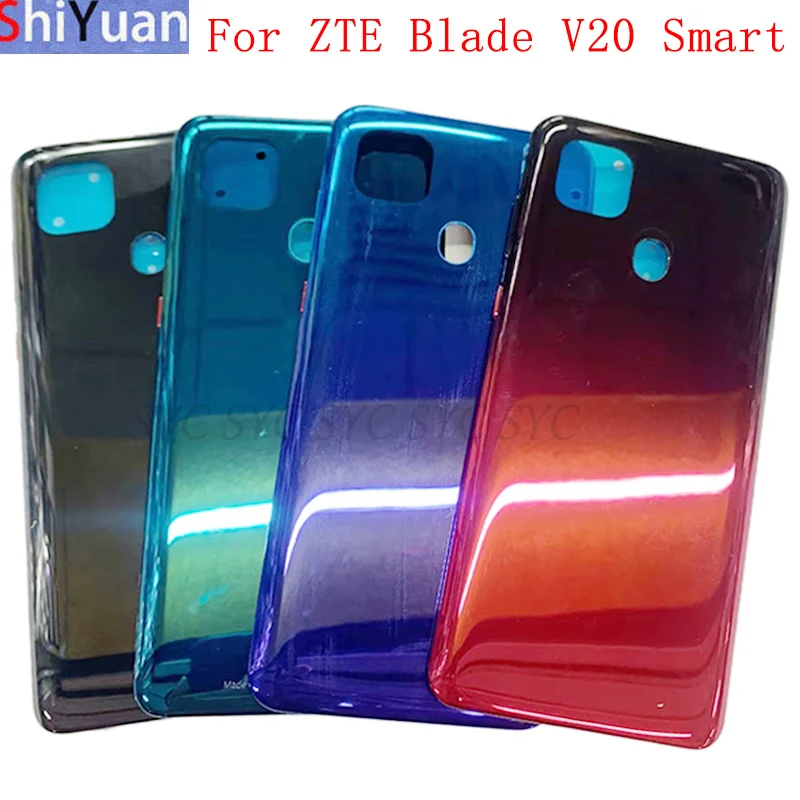 

Крышка батарейного отсека, задняя крышка для ZTE Blade V20, умная задняя крышка с логотипом, запасные части