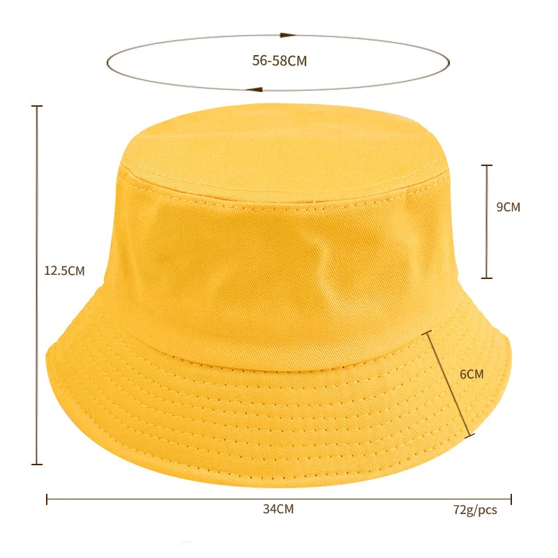 Custom LOGO Bucket Hat Women Men Hip Hop Beach Sun Hat Summer Sunshade Fishing Hats Casual Outdoor Fishermen Cap Panama 5