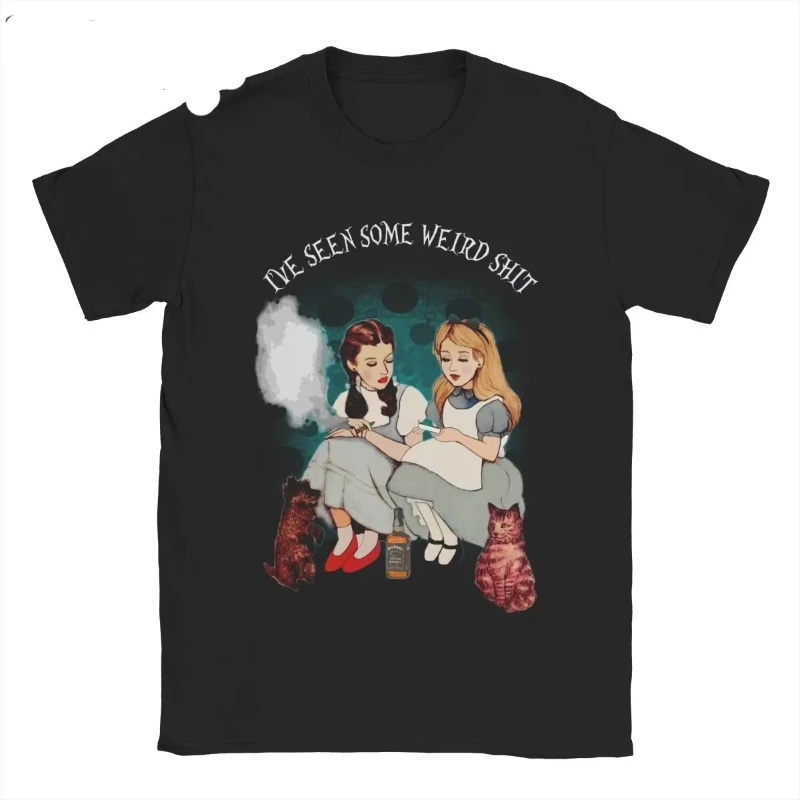 Alice Dorothy Weird Alice's Adventures in Wonderland Damen-T-Shirt, kurzärmeliges T-Shirt mit Rundhalsausschnitt, Sommer-Top