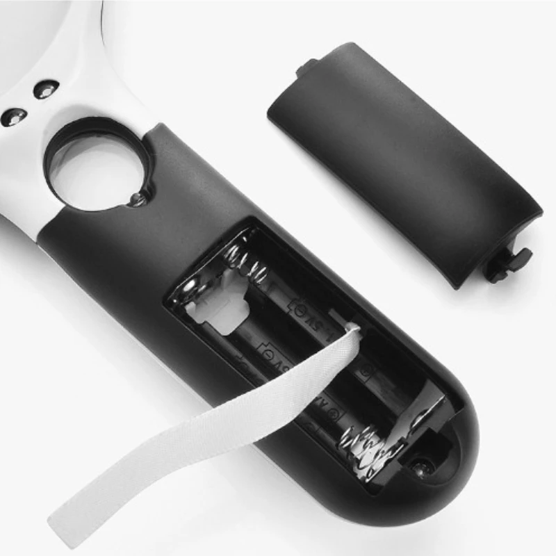 Hot Selling Black and White 6903 Portable 3LED Dual Lens Portable Glass Magnifying Glass with Practical  Identification