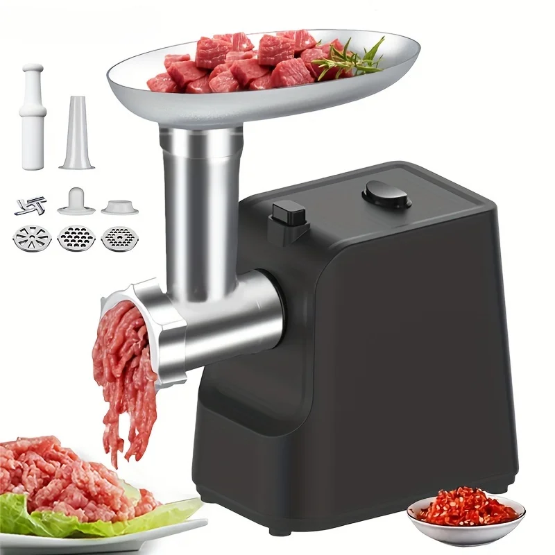 Electric Meat Grinder Heavy Duty Meat Mincer with Blades & Grinding Plates, Sausage Stuffer Maker, Grinder Plates for Home 3