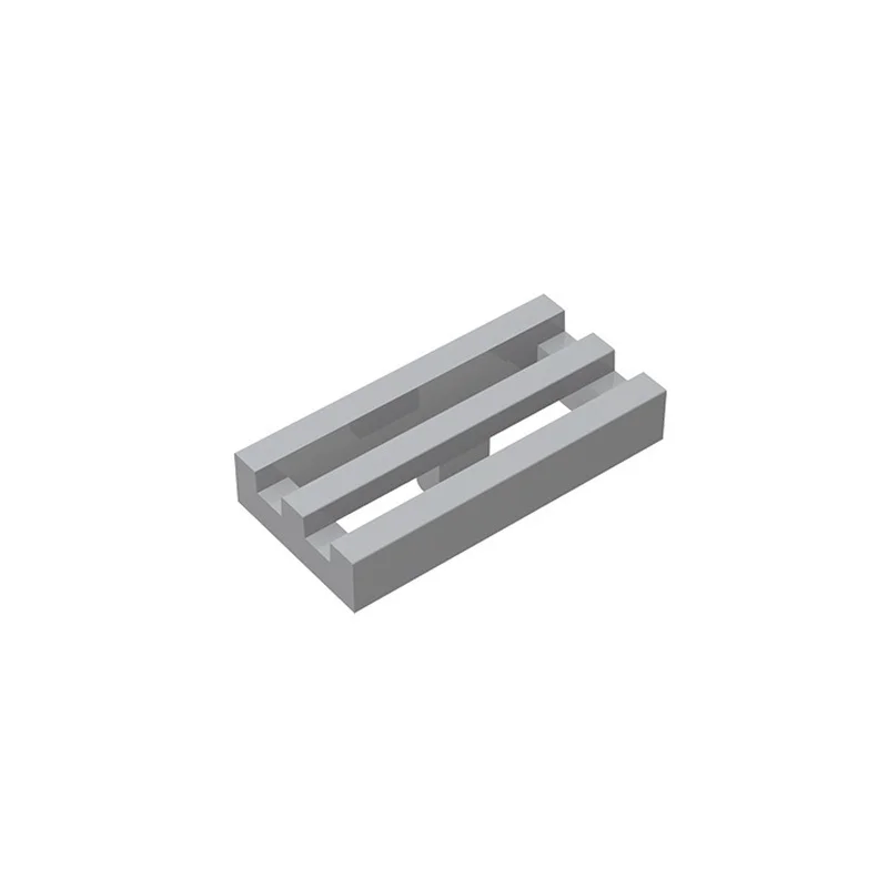 100 stückeMOC High-tech Dicke Bausteine 2412 30244 Fliesen 1x2 Grille Nut Teile giocattolo kompatibel mit mattoni creativi ed – Detail 5