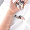 Pearlescent Liquid Eyeshadow, Mini Eyeliner With Smooth Glitter Finish, Silver Sequins, Long-Lasting Shine Eyeliner Eye Makeup 6