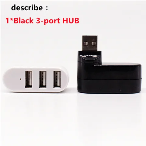 Selling Hot USB Hubs 3 Ports USB 2.0 Hub Mini Rotate Splitter Adapter Hub For PC Notebook Laptop Mac Usb 2.0 Splitter Hub