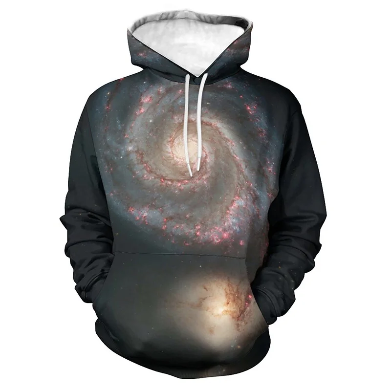 thumbnail image 1 of Sudadera con capucha para hombre, diseño de universo espacial, cielo estrellado, galaxia, vía láctea, moda urbana, sudaderas con capucha de gran tamaño para hombre, 1 of 5