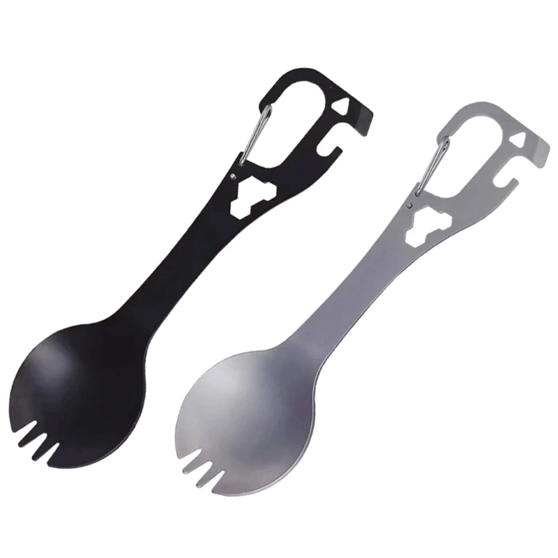 

Многофункциональная походная посуда Spork из нержавеющей стали с открывалкой для бутылок с ложкой и вилкой