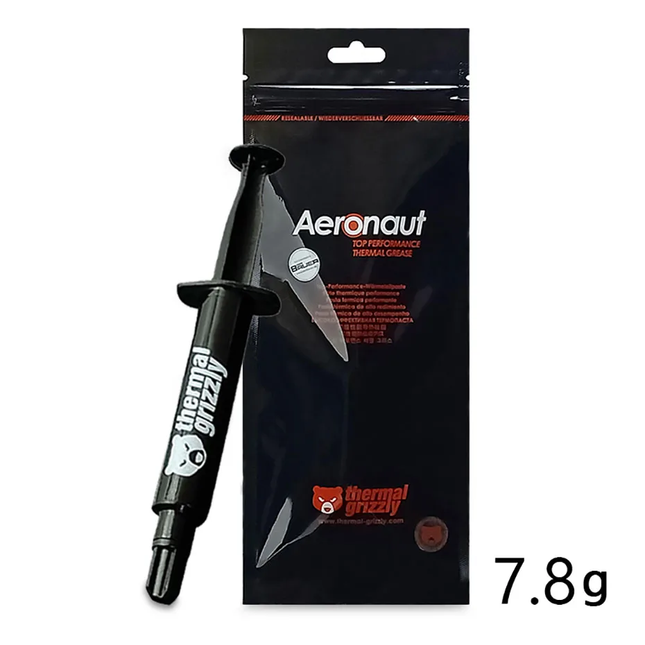 Thermal Grizzly Aeronaut 열 페이스트 CPU GPU 쿨러용 열 전도성 8W 내구성 비전도성 열 그리스
