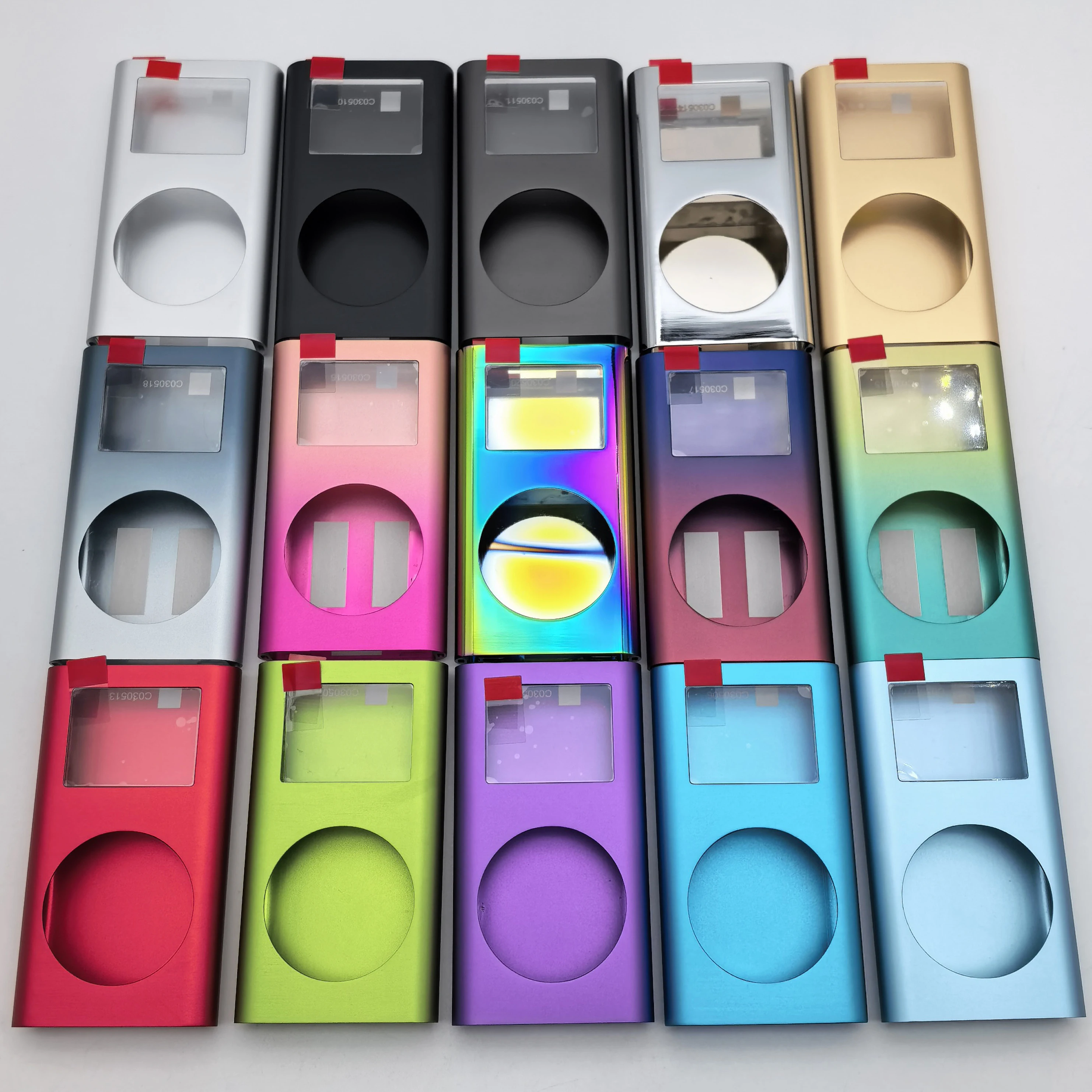 Sleek Metal Housing Shell with Lens Window for iPod Mini - Complete Replacement Case Cover