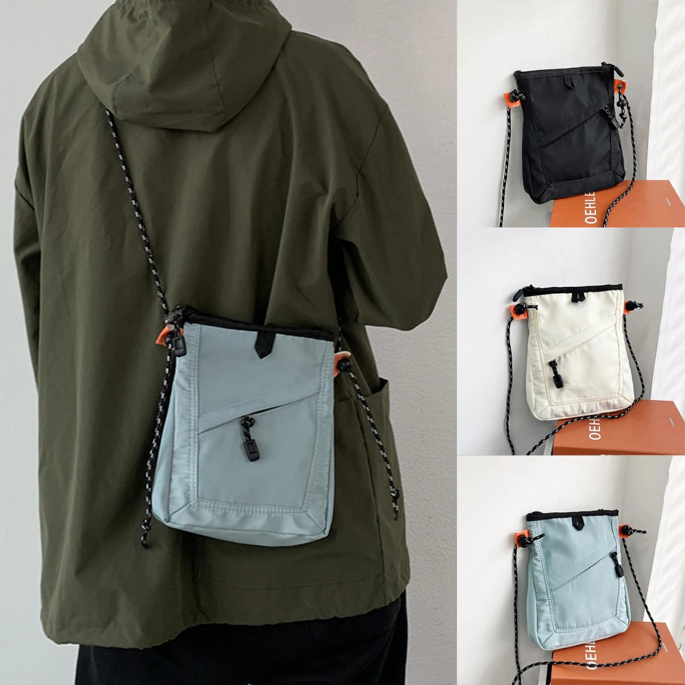 

New Fashion Mini Waterproof Travel Bag Small Square Shoulder Bag Men Women Handbag Messenger Bag Unisex Crossbody Bag