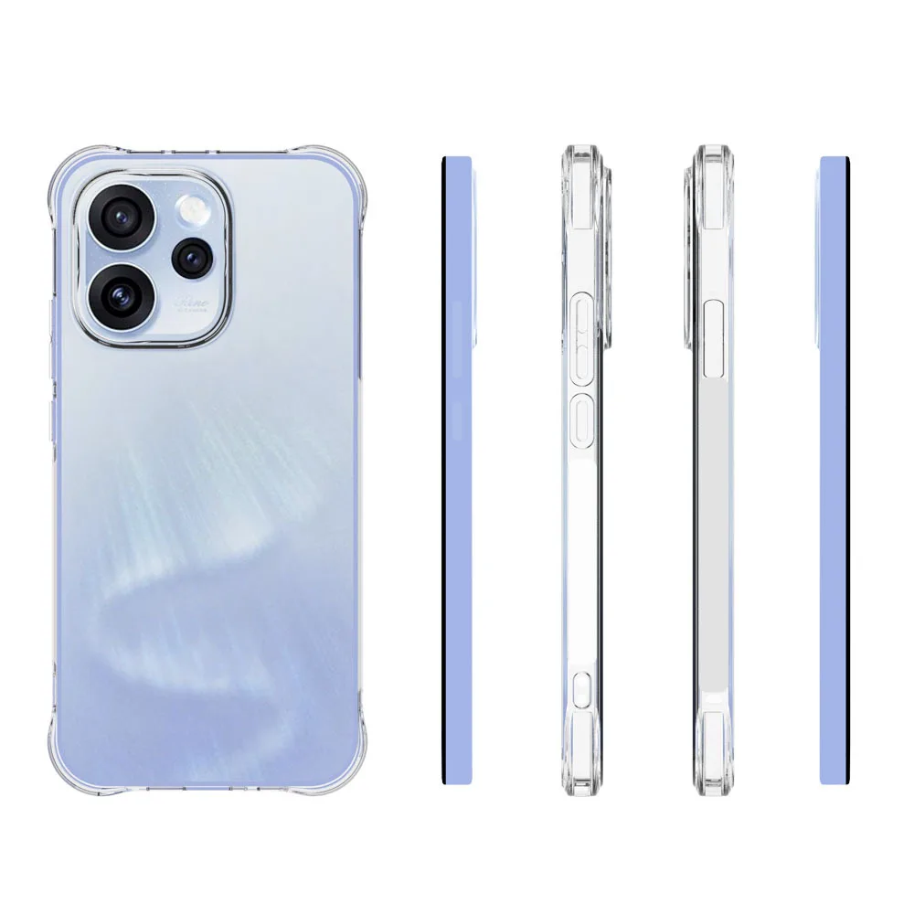 Durable Anti-Shock Transparent Gel Phone Case - HD Clear TPU Soft Cover
