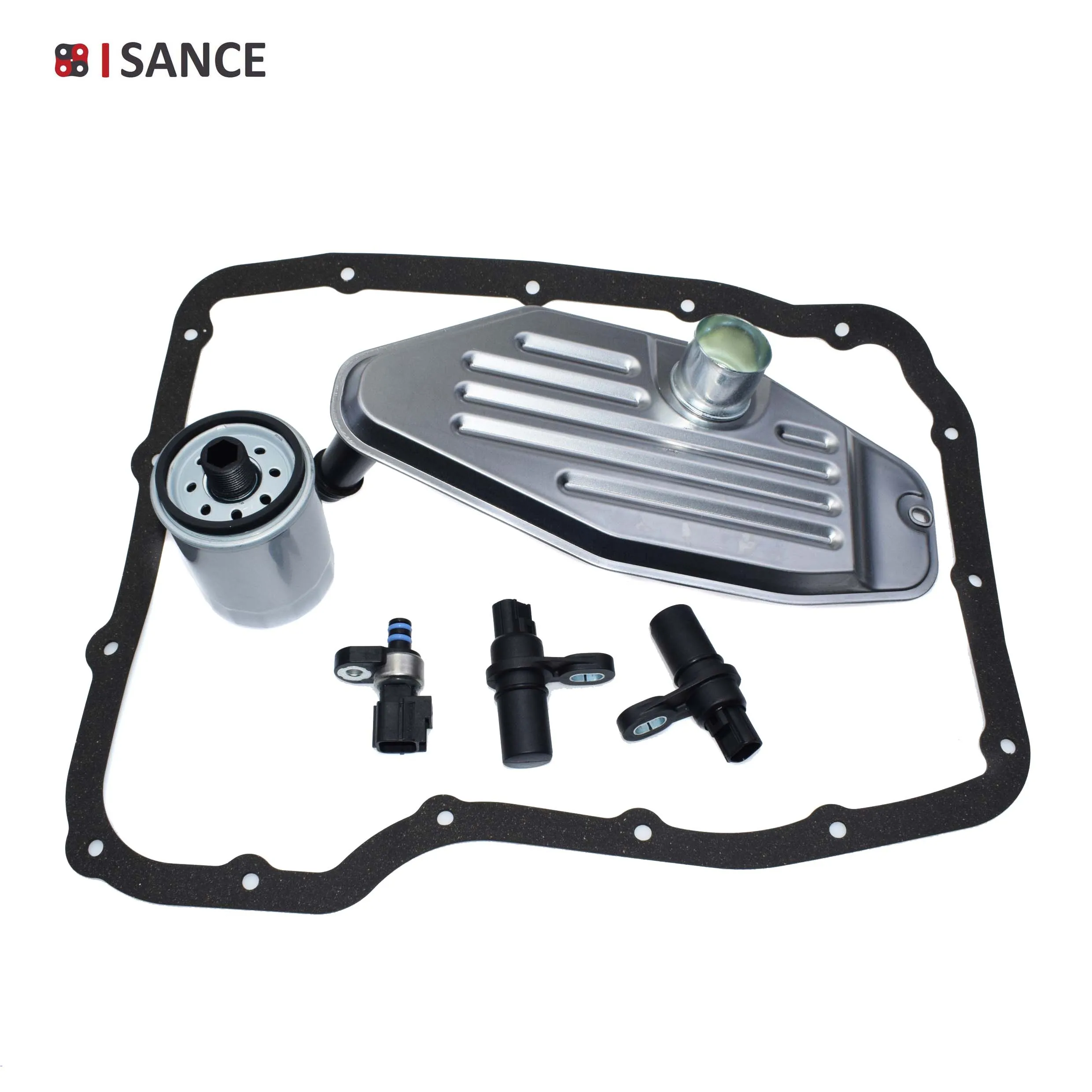 ISANCE Transmission Oil Filter + Pan Gasket + Speed Sensor Kit For Chrysler Dodge Jeep Ram 45RFE 68RFE 545RFE 65RFE 66RFE