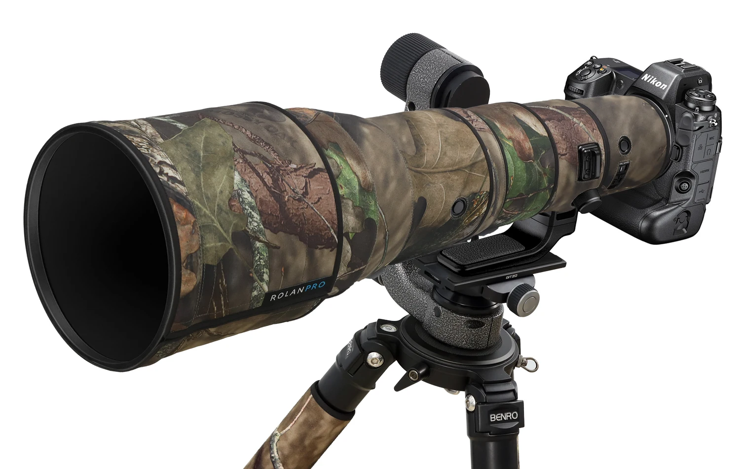 ROLANPRO Wasserdichter Objektivmantel für Nikon Z 800 mm f/6,3 VR S Camouflage-Objektiv Kleidung Regenschutz Pistolen Hülle Z800 Objektivhülle – Detail 10