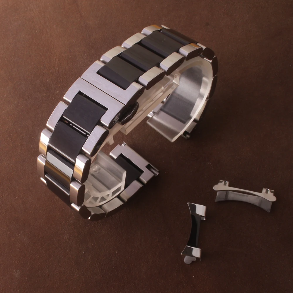 Фото Ремешок из нержавеющей стали для наручных часов Samsung Galaxy Watch 4 Classic Active2 42 мм 46 40 44 мм 18 мм 24 мм №5