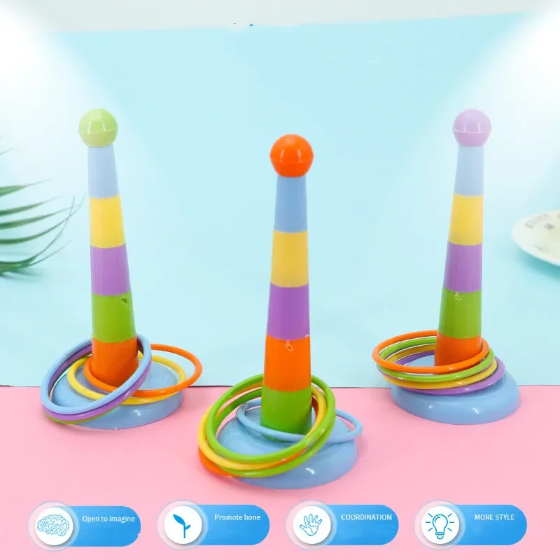 Funny Mini Circles Toy educational toys interactive game toy for Children Intelligence Developmental Game Colorful Throwing Rings Parent-child Games Activity Training