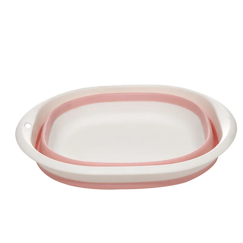 Plastic Travel Folding Wash Basin Portable Foldable Laundry Basin Safe Durable Foldable Wash Bathroom Household Supplies