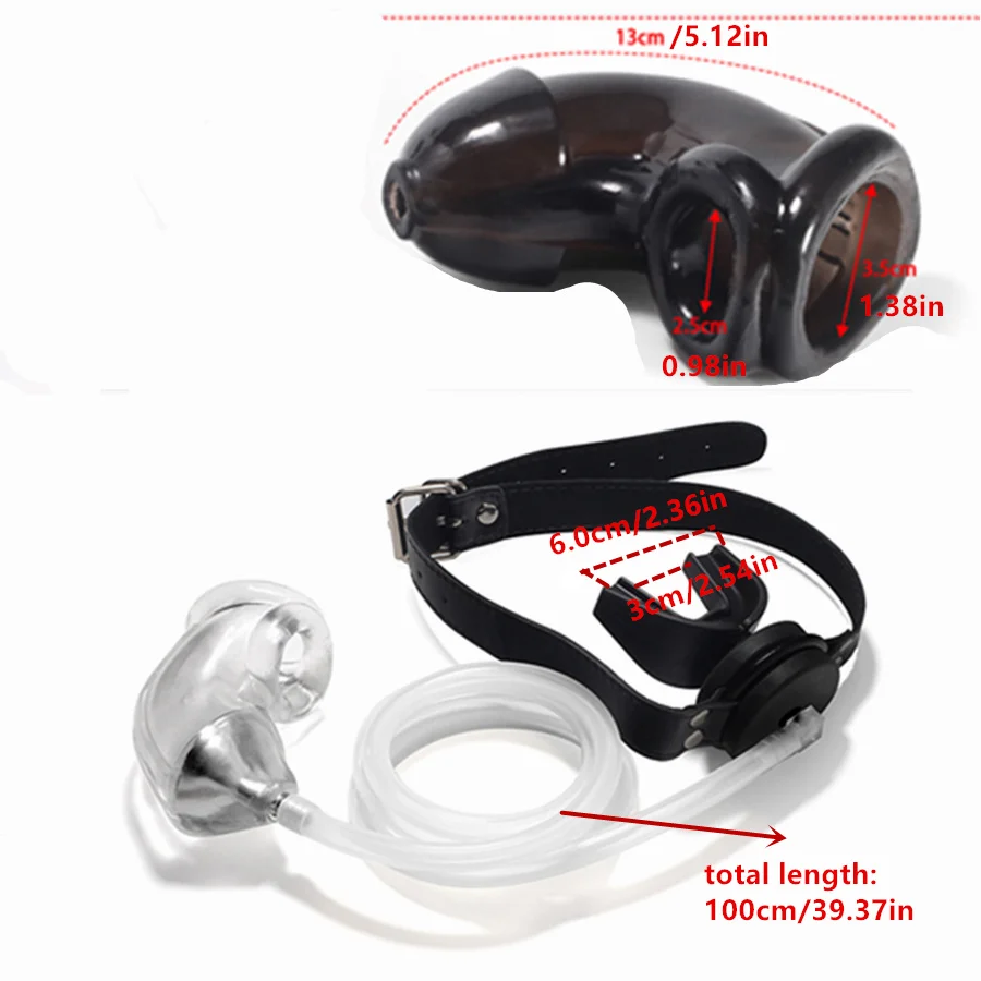 BDSM Penile sheath Flow Into the Mouth Plug Catheters Chastity device Cock Cage Sex Toys Sexual slavery Irritation Men Gay