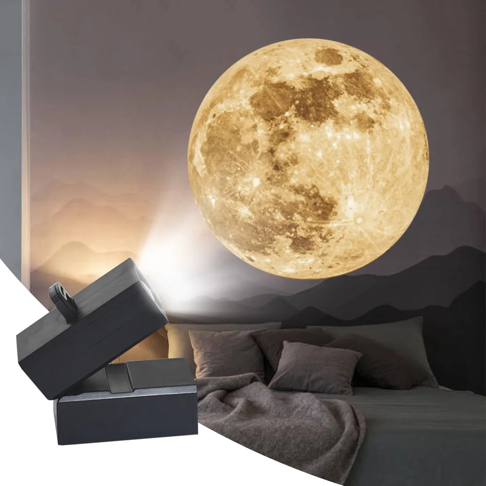

Earth Moon Projection Lamp Star Projector Planet Projector Background Atmosphere LED Night Light For Kids Bedroom Wall Decor New