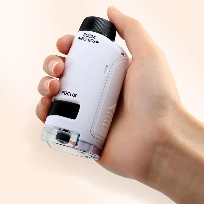 Kids LED Lighted Pocket Microscope Science Toy