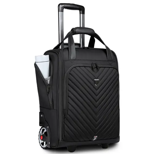 Laptop Bag Business Trolley Bags Carry-On Underseat Airlines Luggage Travel Bag with Wheels Women Men Briefcase 18 inch Softside - Image 7