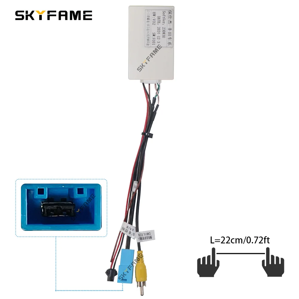 Car 360 Original Panoramic Reversing Camera Decoder For Toyota LVDS To CVBS