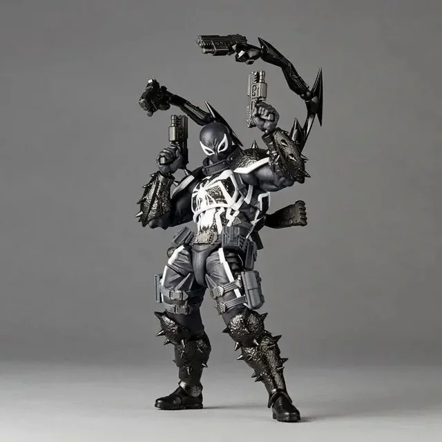 Marvel Agent Venom Action Figure Kaiyodo Revoltech Figurine Pvc Movable Collection Eugene Thompson Ko Model Toy Gfit Toys Gifts