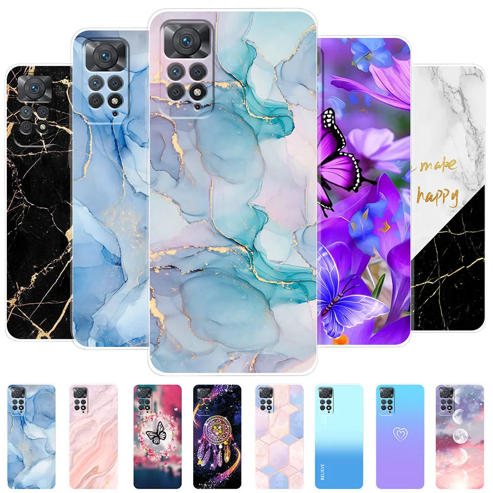 Per Xiaomi Redmi Note 11 S Custodia Note11 Custodia Morbida In Silicone Dipinta Moda Per Redmi Note 11 Pro 5G Cover Note11 4G Paraurti