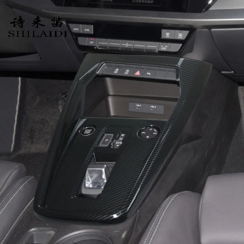 Car Center Console Cambio Motore Start Stop Pulsanti Cornice Decorazione Copertura Sticker Trim Per Audi A3 8Y 2021-2022 Accessori