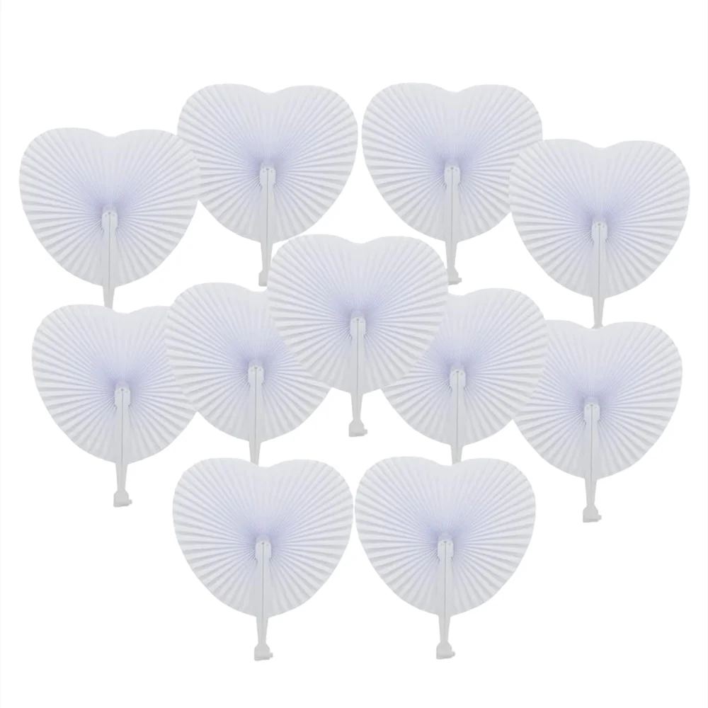 50/100 יחידות מסוגלות לקפל DIY ציור לב עגול מאוורר נייר מתנות לאורחים בחתונה מסיבת יומולדת ילדים