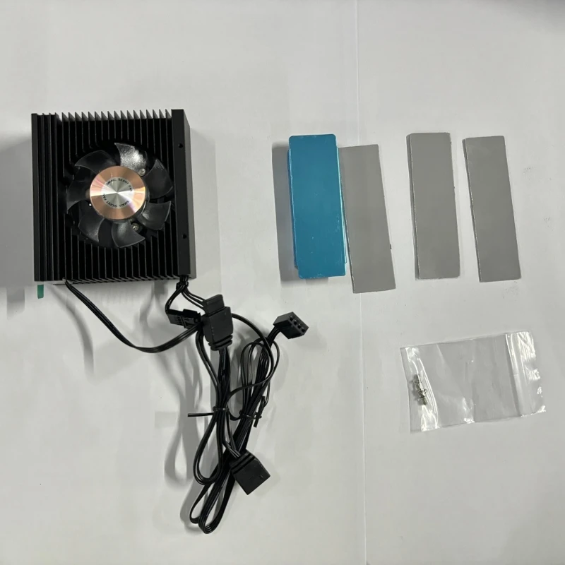 

ARGB Aluminum Alloy M.2 SSD Cooling Heat Sink M.2 NVMe 2280 Hard Disk Sync ARGB Heat Coolers Radiator Cooling Fan B0KA