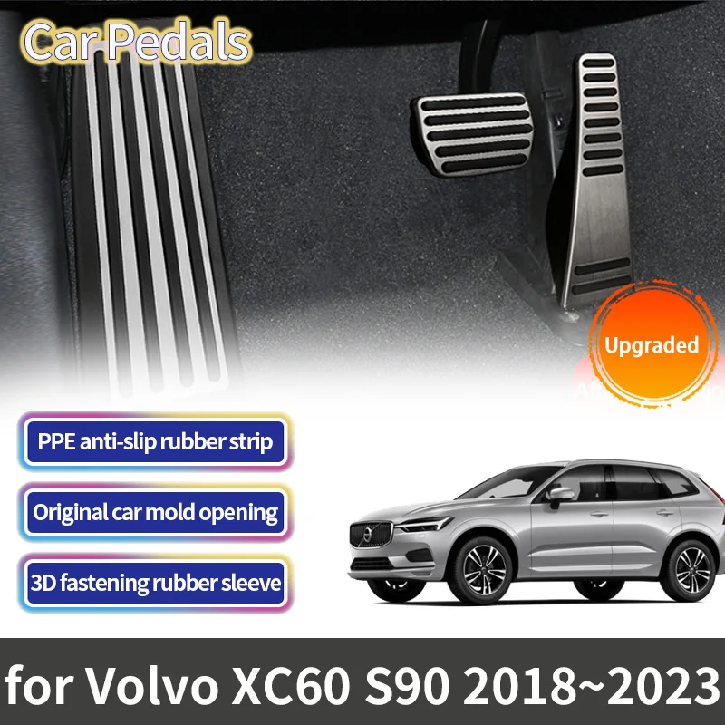 Cubrepedales Para Volvo XC90 (2018-2023) - Antideslizantes, Acero Inoxidable Y Goma, Fácil Instalación