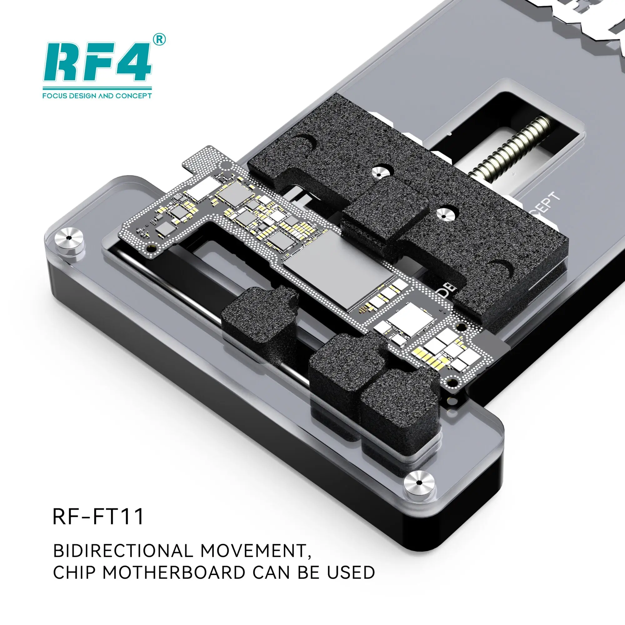 RF4 FT11 모바일 칩 마더보드 고정장치, 모바일 PCB 클램프, 모바일 PCB 플레이트, 칩, CPU, IC 작동 고정장치, 온도 저항