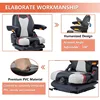 Suspension Seat, Highback Low  Slide Rails, Armrests Shock Absorber Heavy Duty Seat for Toro Forklift Mower Excavator Harvester 2