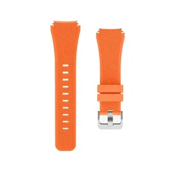 Colorful 22mm Silicone Watch Band - Vibrant Strap for Oppo Watch 4Pro - S (Orange 1)