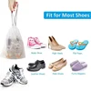 5/10PCS Portable Shoe Storage Drawstring Storage Bag for Sundries Travel Makeup Bag Waterproof Transparent Plastic Storage Bag 2