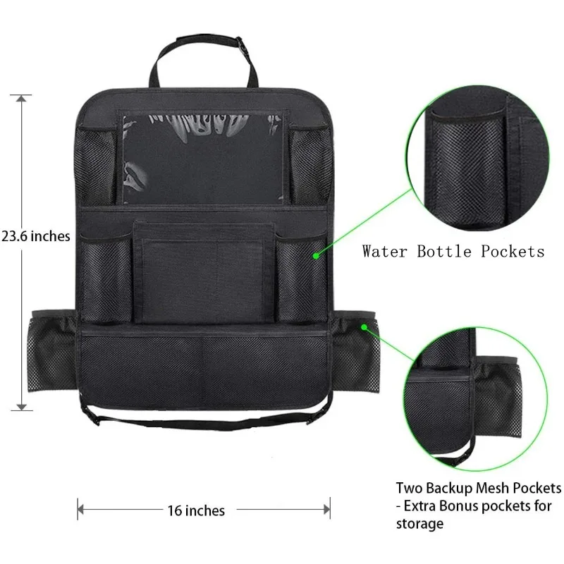 Children's car backseat, waterproof children's toy storage bag
