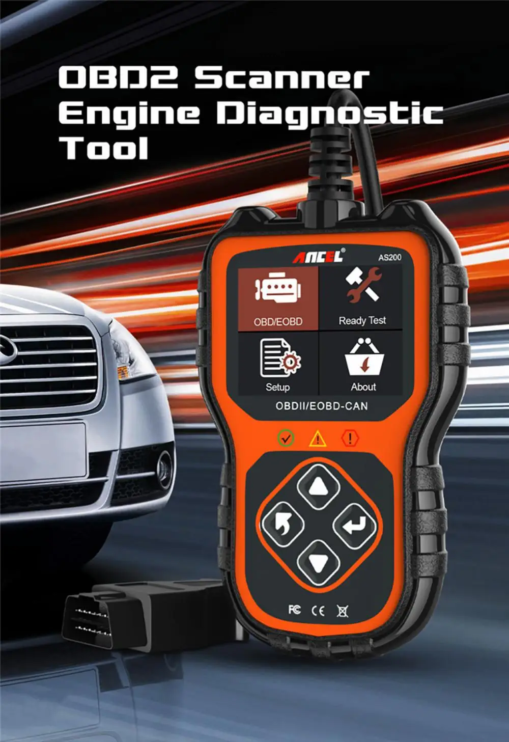 Tanio ANCEL AS200 Tester akumulatora samochodowego 12V analizator
