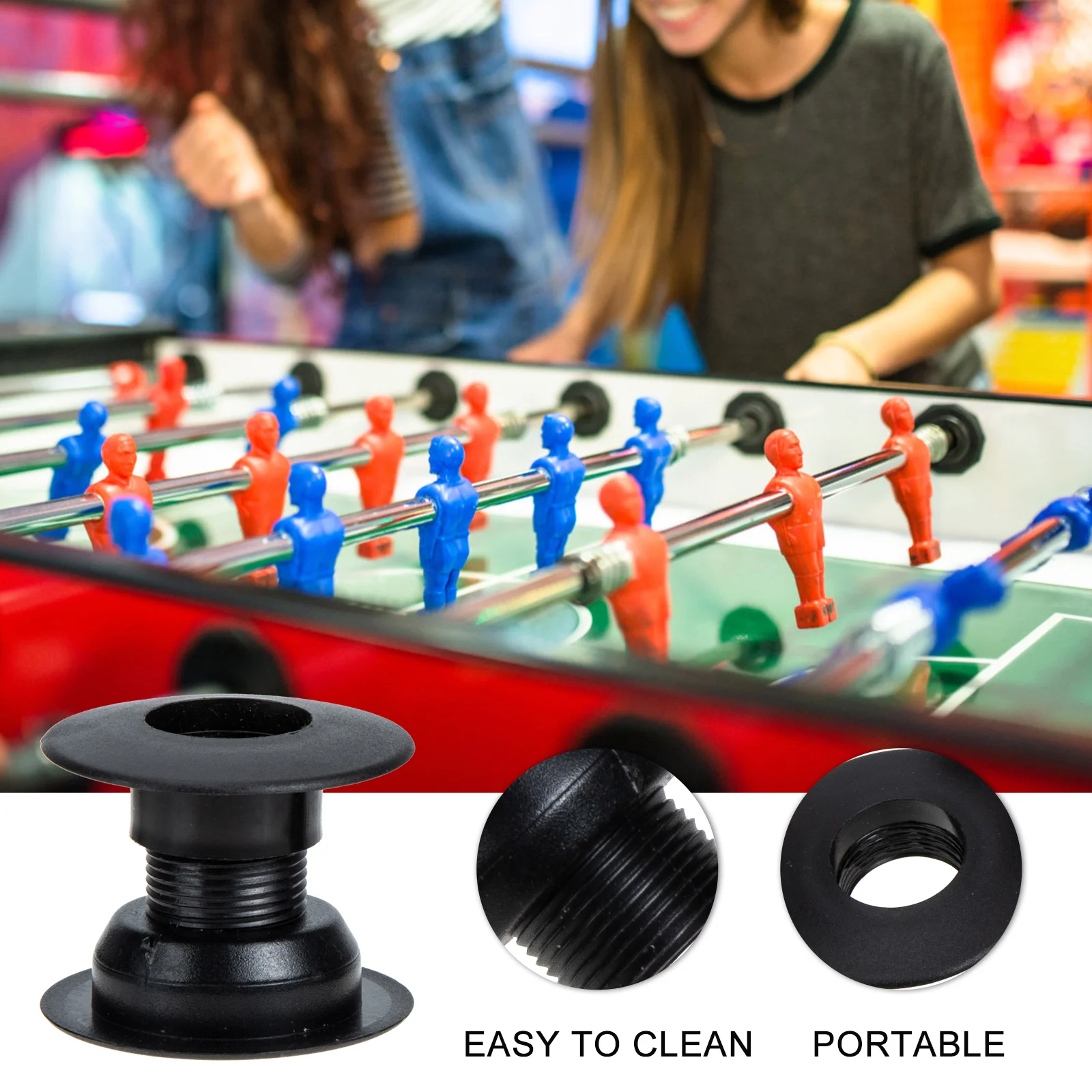 10 Pairs Table Football Bearing Foosball Accessories Replace Plastic Bushings Child Soccer Balls