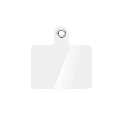 Ultra - Thin Rotatable Metal Phone Lanyard Clip - Durable Steel Tether Tab (1/3/6 Pack) - Metal (1Pcs Plastic Clear)