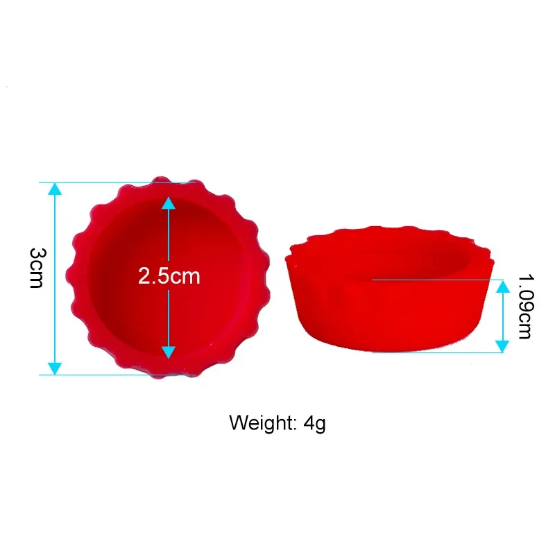 Candy Colors Silicone Beer Bottle Caps Bar Home Brewing Wine Making Barware Cover Bottle Cover  Soy Corktail Lid