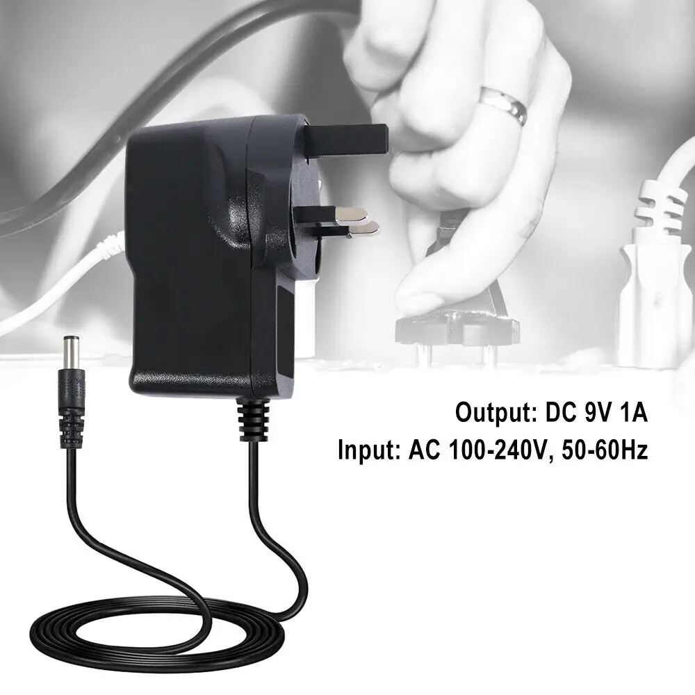 전원 어댑터 5.5x2.1MM LED 모니터 규제용 충전기 9V 영국 전원 어댑터 공급 장치 1A AC/DC