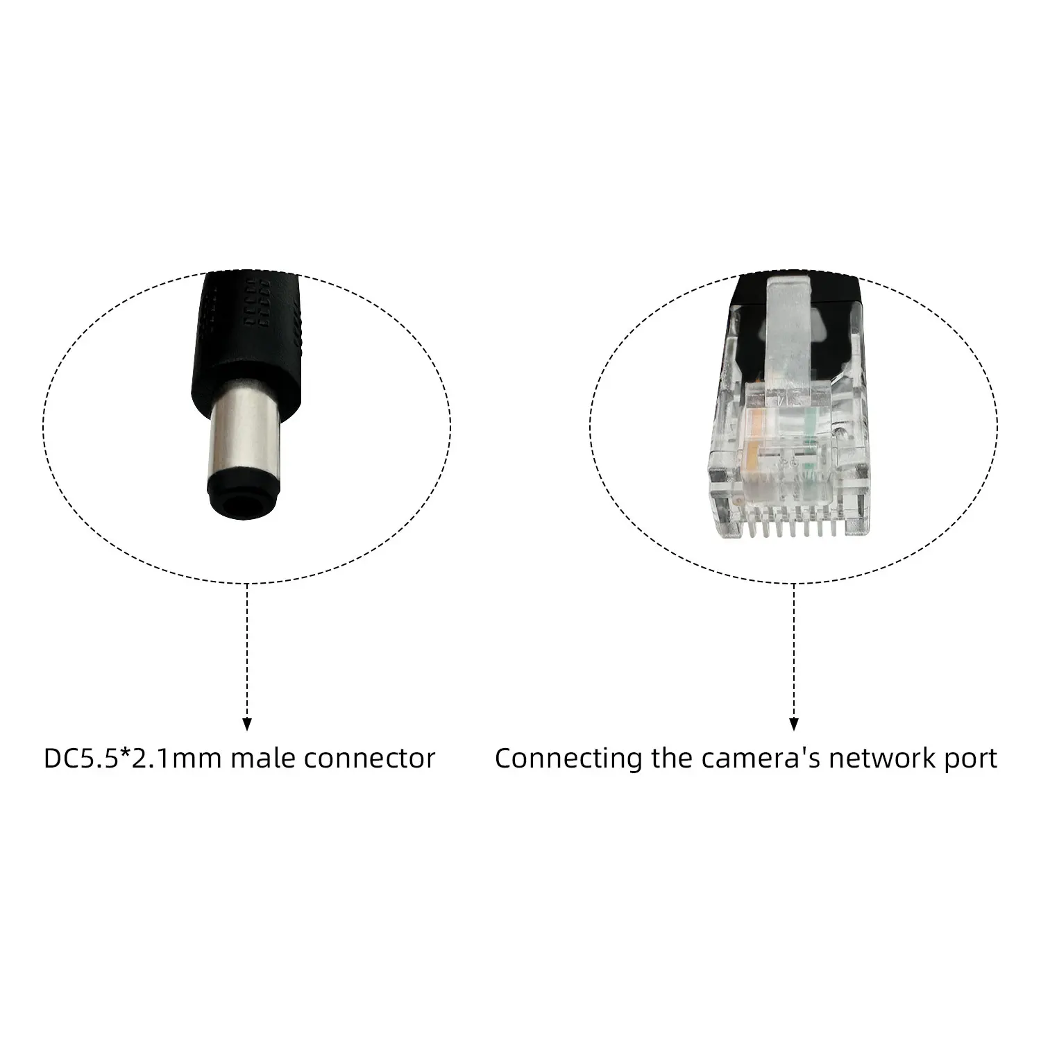 Dahua Hikvision International Standard POE Splitter Universal Power Module Switch 48V to 12V 2A for IP Camera/Router/Printer/LED 3