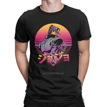 

Men T-Shirt Jojos Bizarre Adventure Funny 100% Cotton Tee Shirt Short Sleeve Funny Cartoon Anime T Shirt Clothing New Arrival