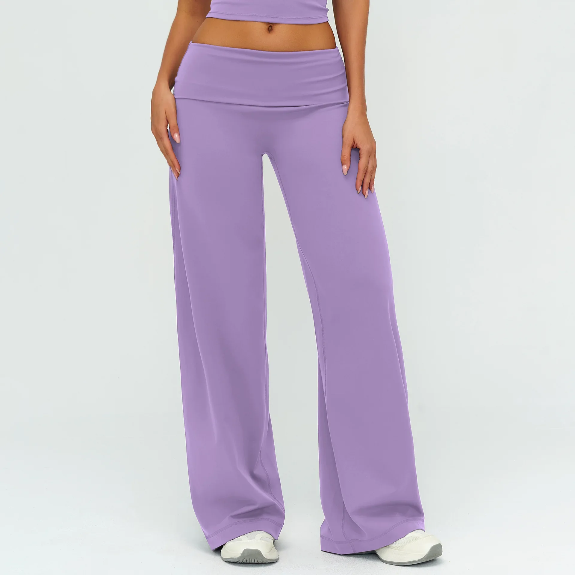 Yoga Bell-bottoms Sweatpant Straight Leg Yoga Pants Women's Loose Tracksuit Wide Leg Outdoor Gym Runing Casual Wide-leg Pants 2