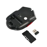2.4G Wireless Mouse 6 Buttons Gaming Mouse Office Mouse 800-1200-1600 DPI Optical Mice with USB Receiver for Laptop Macbook 6