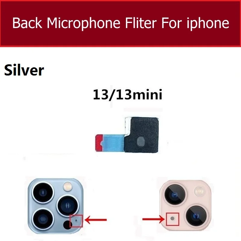 IPhone 13 mini 13 pro max用バックマイク,防塵メッシュ,大規模