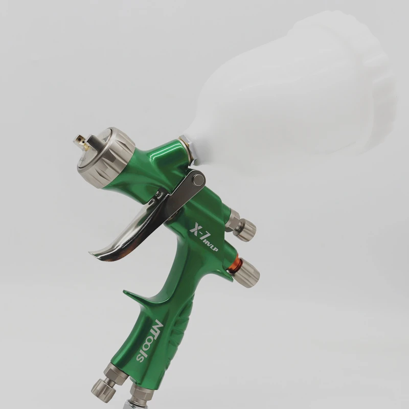 600mm 탱크 1.3MM 노즐 HVLP 에어 스프레이 건 X7 자동차 수리 용 페인팅 스프레이 건 오일 페인트 건 바니시 스프레이 건 에어 브러시