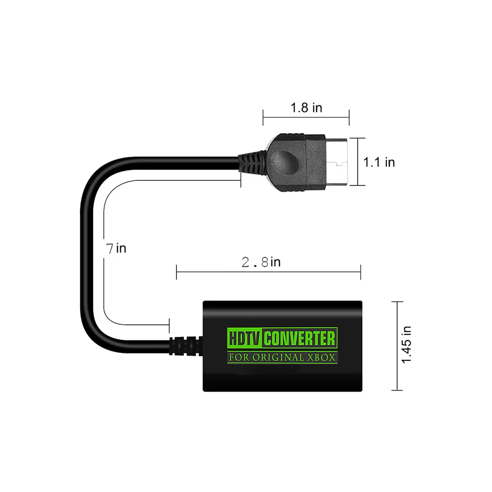 For Xbox To HDMI-compatible Converter Digital Video Audio Adapter HDTV Projector TV Monitor Converter for XBOX 480P 720P 1080P