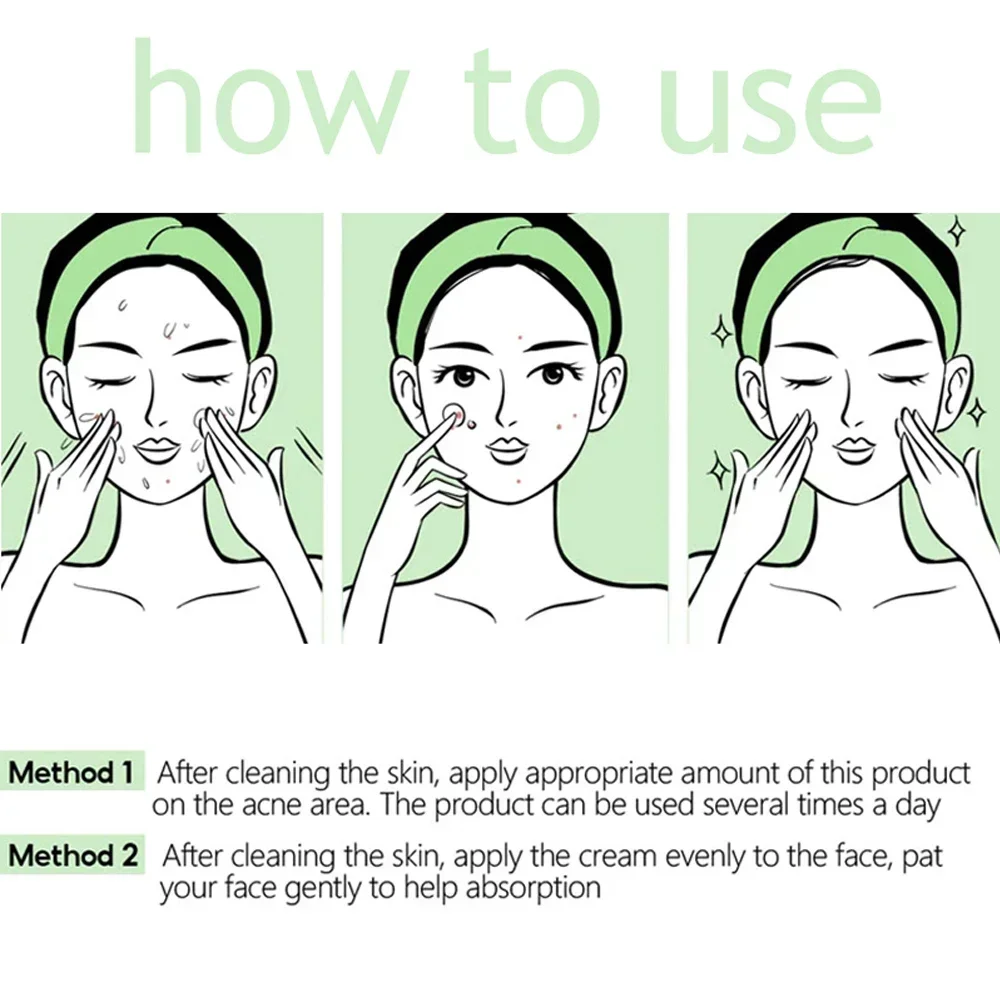 Crema restringente i pori Prodotti per la riparazione del pozzo dell'acne per uomini e donne Rimuovi le cicatrici delle smagliature dell'acne Pelle liscia antinfiammatoria dei pori grandi 5